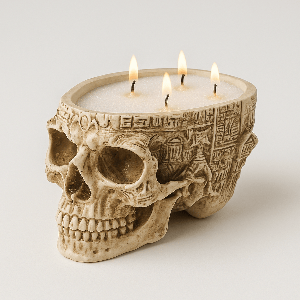 Vase Halloween Crâne Antique