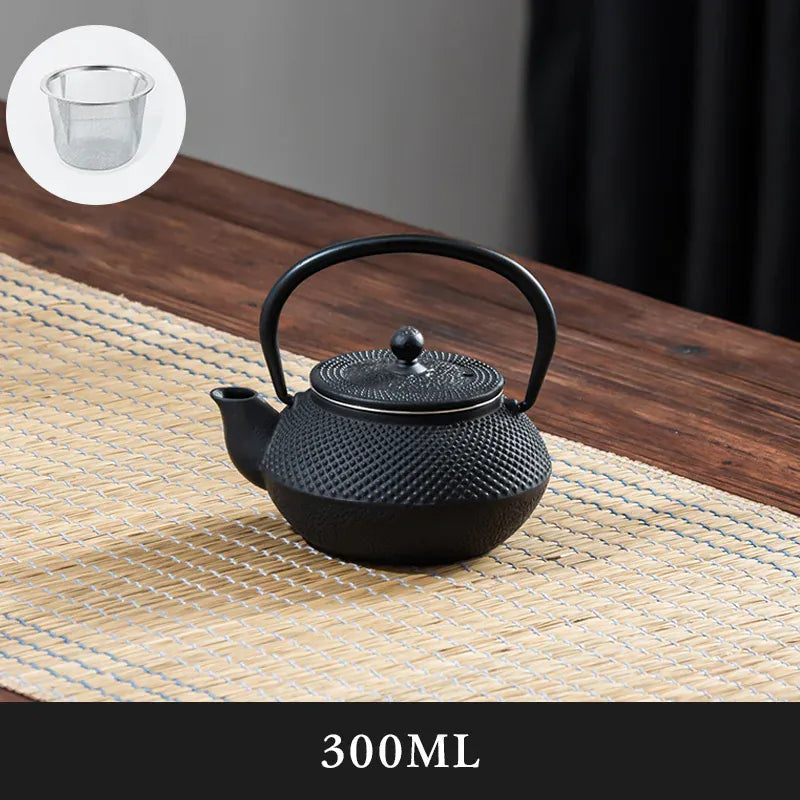 SOULOMIA 300ml Théière japonaise en fonte 900 ml – Motif fleurs de cerisier avec filtre à thé