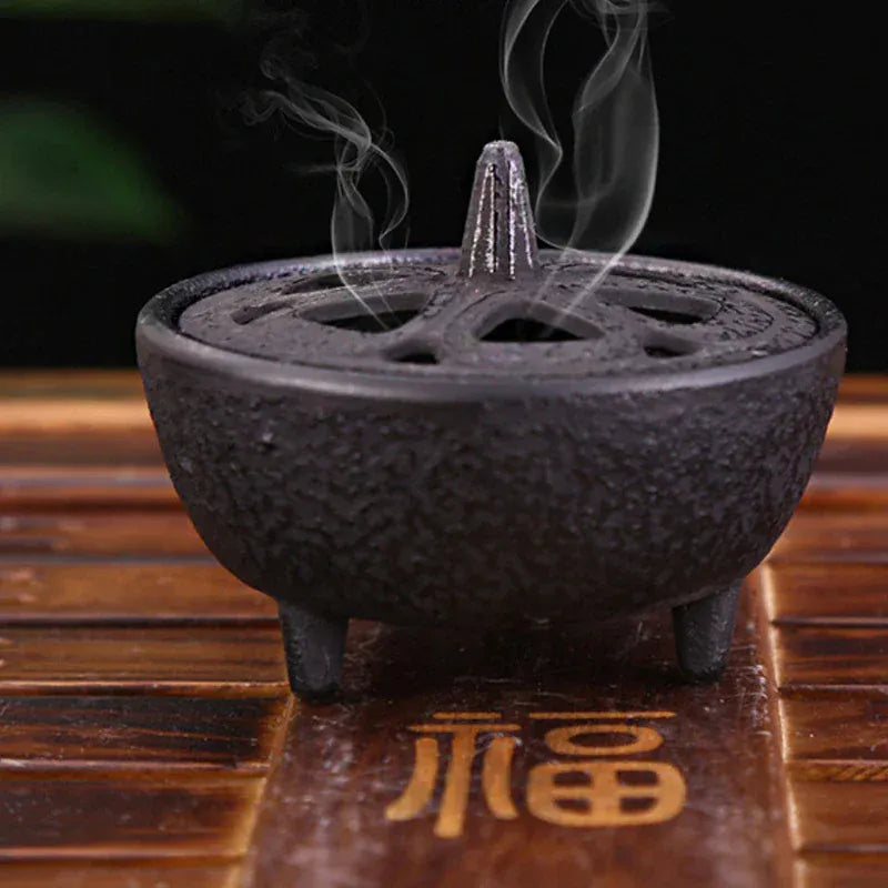 Brûleur d’Encens Fonte – Mini Censer Style Ancien