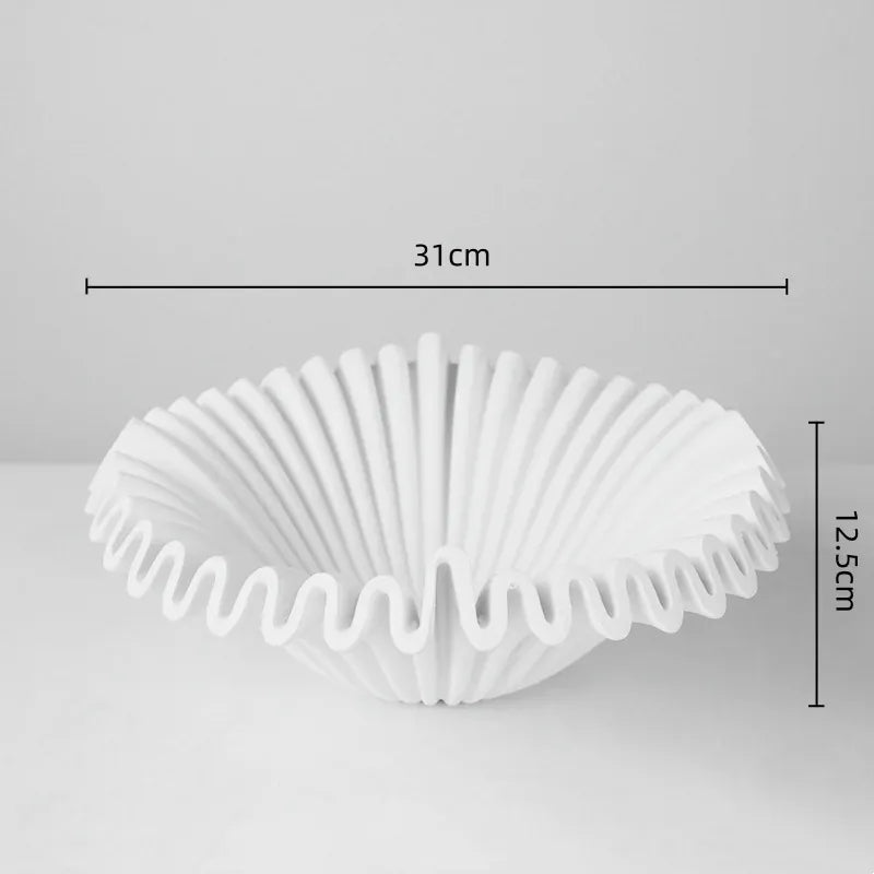 Vase en résine géométrique plié décoratif