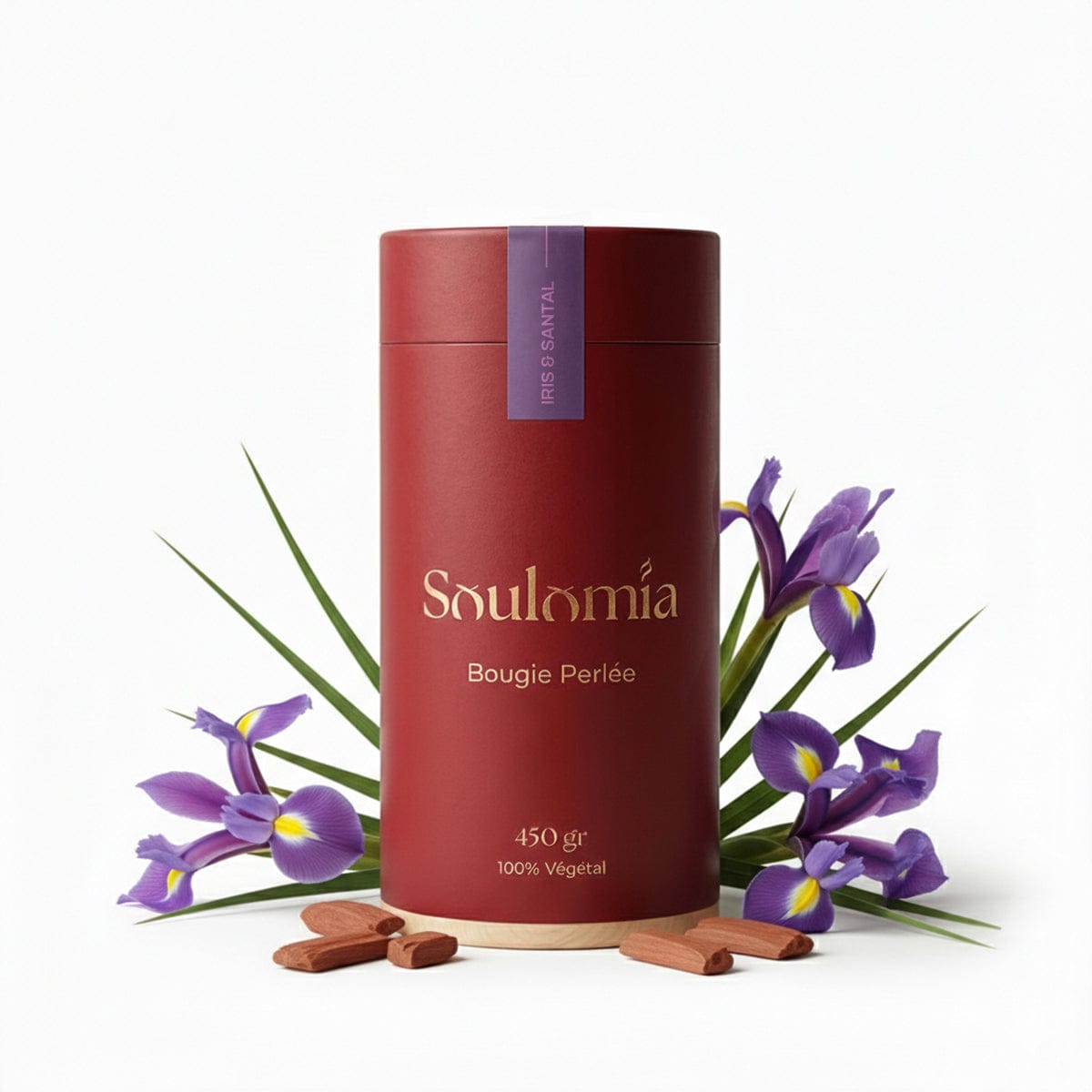 Soulomia Bougie Perlée Soulomia ® Parfumée Iris & Santal