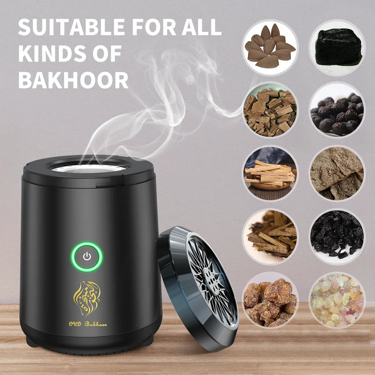SOULOMIA Brûleur d'Ensens électrique OUD/Bakhoor