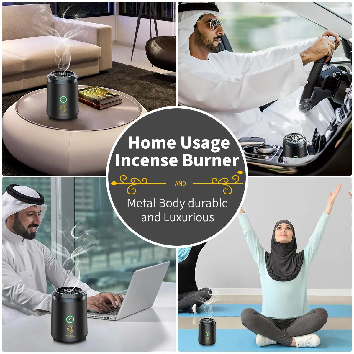 SOULOMIA Brûleur d'Ensens électrique OUD/Bakhoor