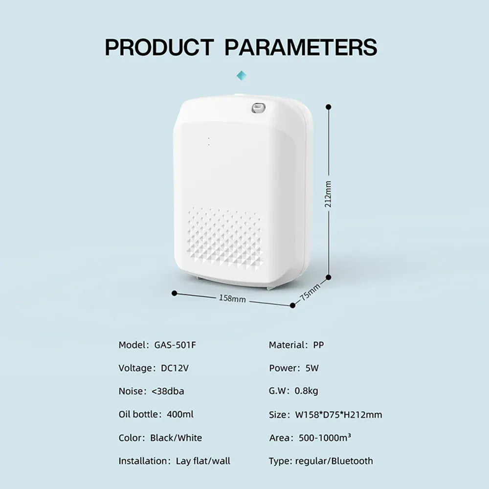 Diffuseur de Parfum Électrique – Grande Capacité 500 m³