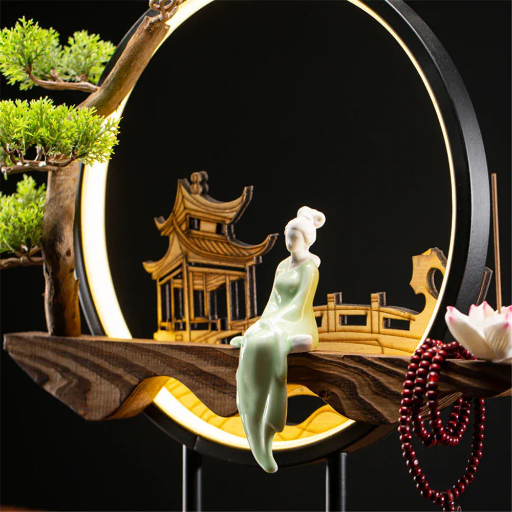 SOULOMIA Fontaine d’Encens LED - Lotus en Céramique