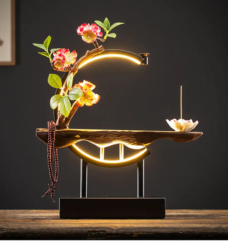 Fontaine d’Encens LED - Statue lotus