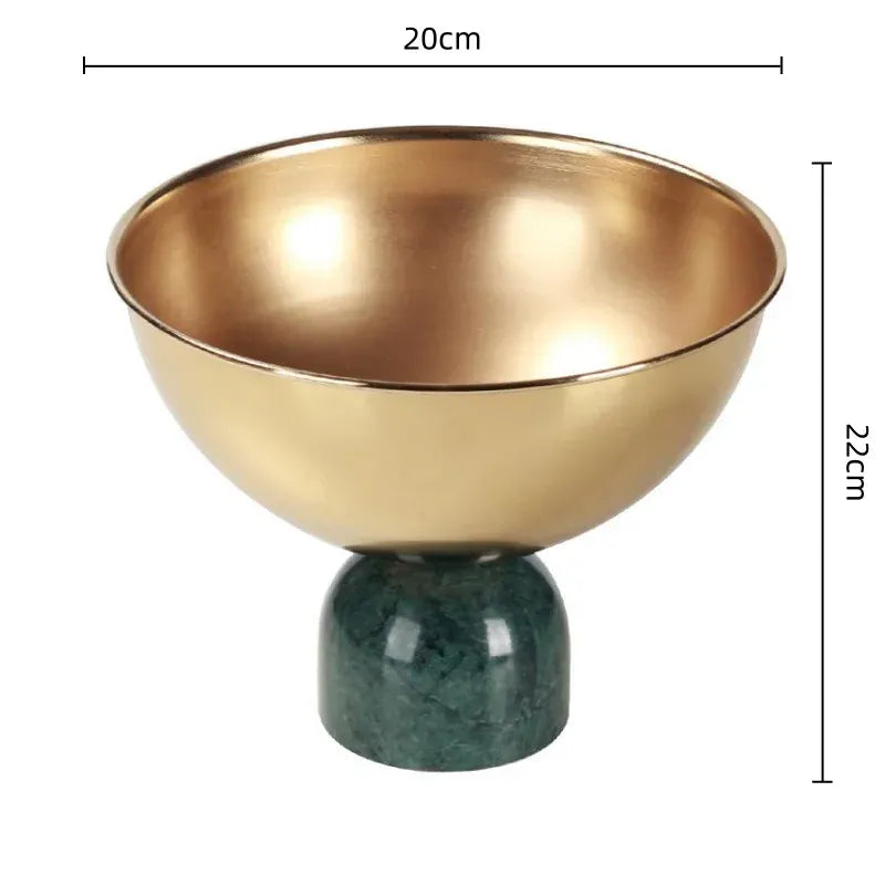 Vase en marbre et métal haut doré