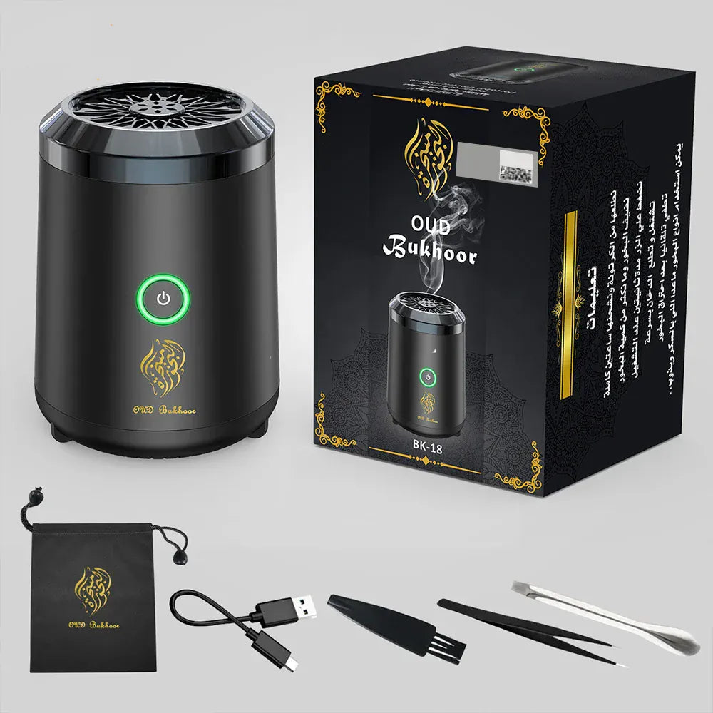 SOULOMIA Noir / Principal Brûleur d'Ensens électrique OUD/Bakhoor