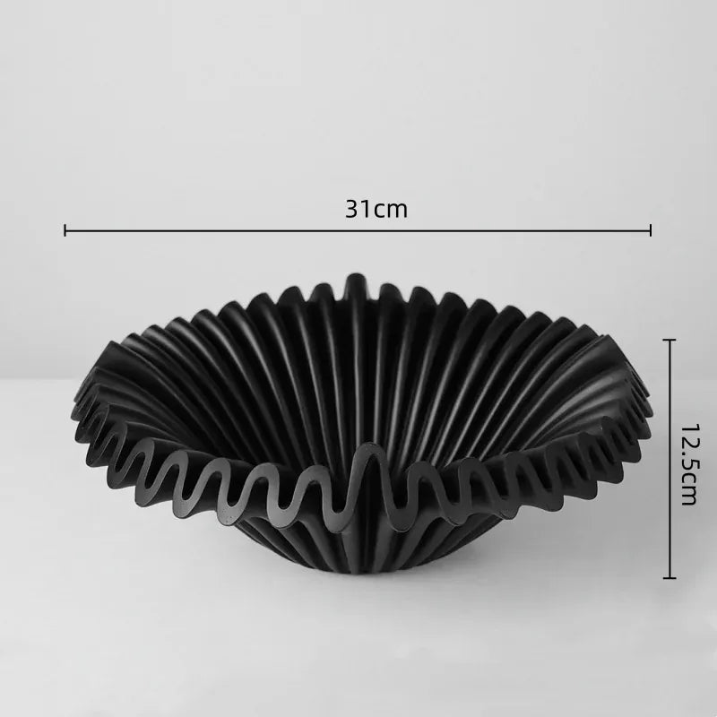 Vase en résine géométrique plié décoratif