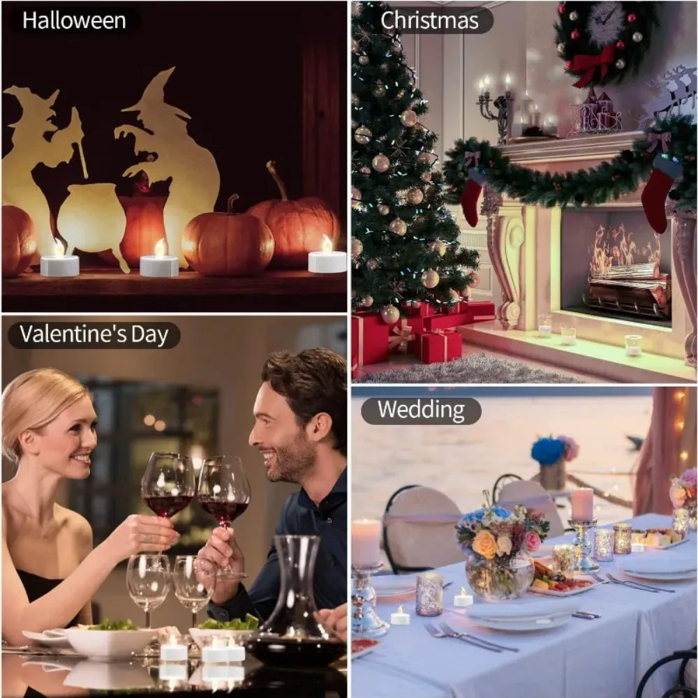 Photophores en verre transparent creux – Lot de 3/6/12