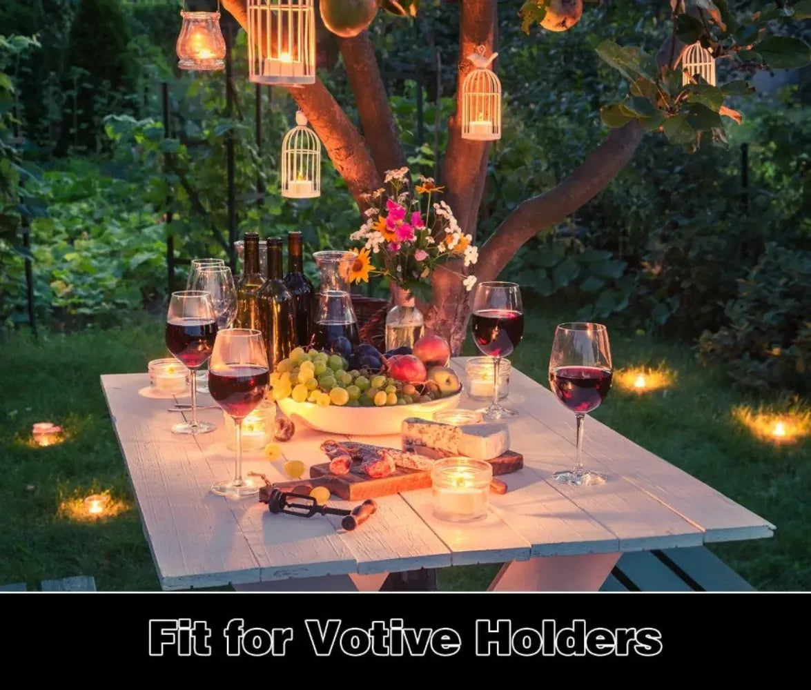 Photophores en verre transparent creux – Lot de 3/6/12