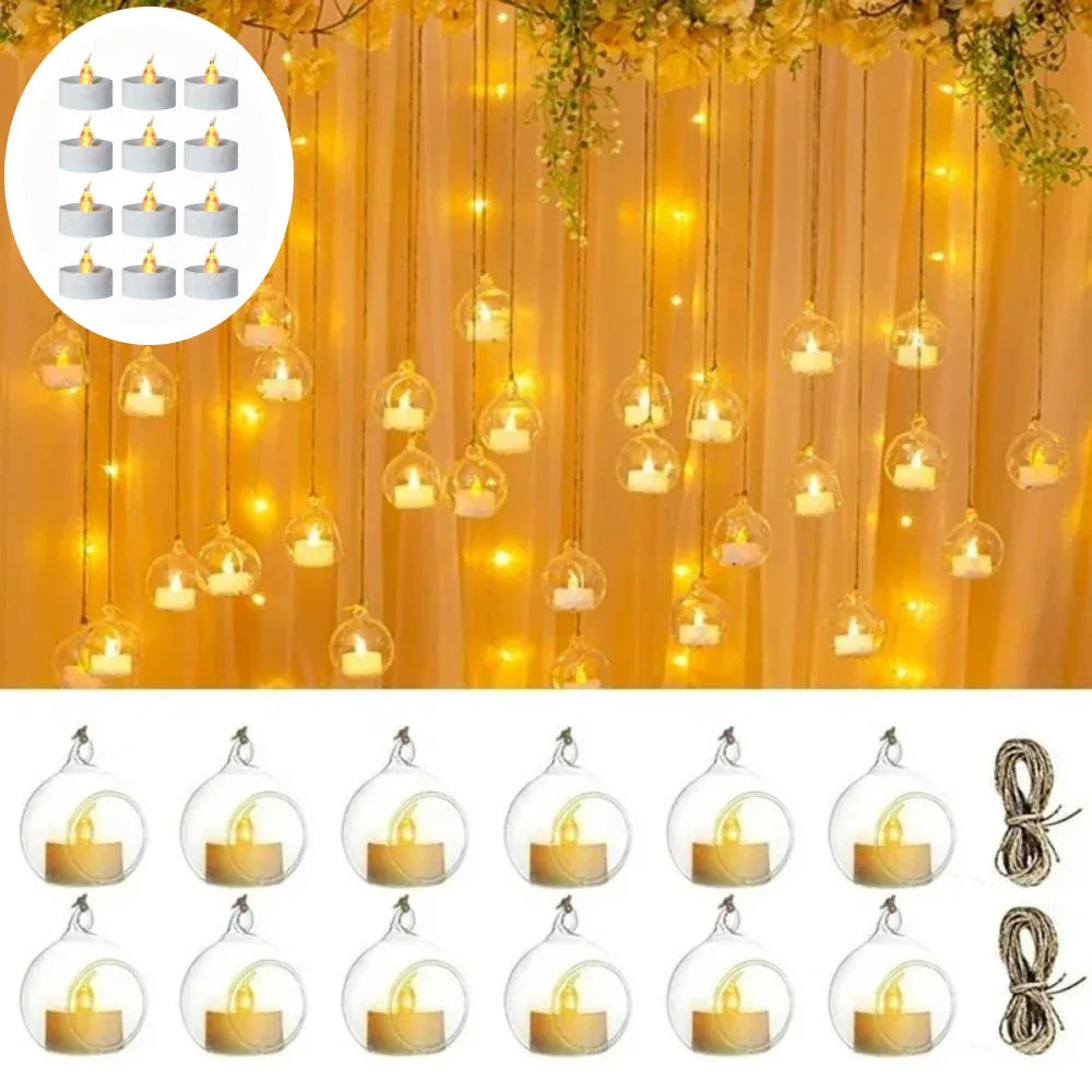 Photophores suspendus en verre