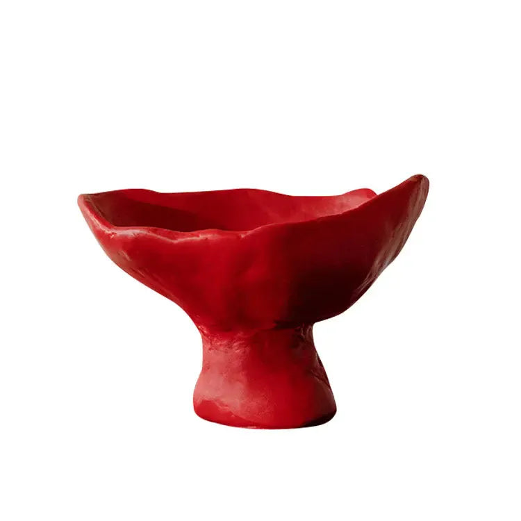 Vase en résine sur pied design moderne