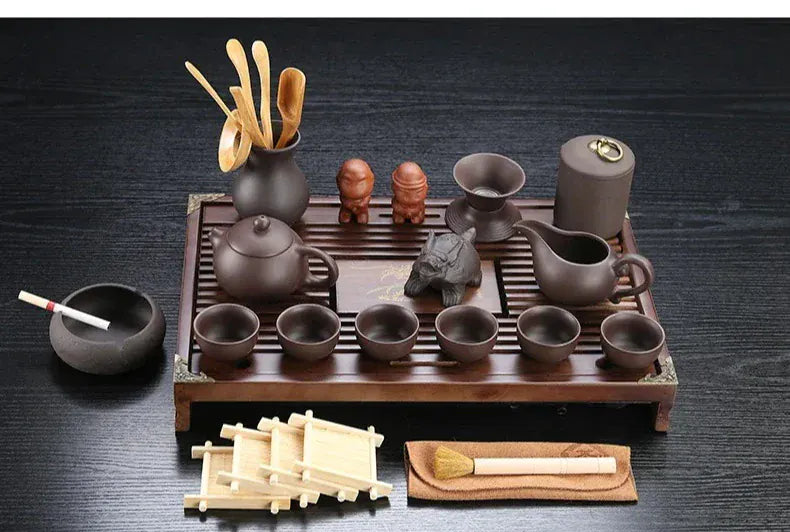 Service à thé Kung Fu Yixing – Ensemble 27 pièces