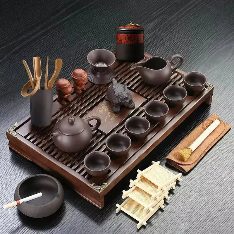 Service à thé Kung Fu Yixing – Ensemble 27 pièces
