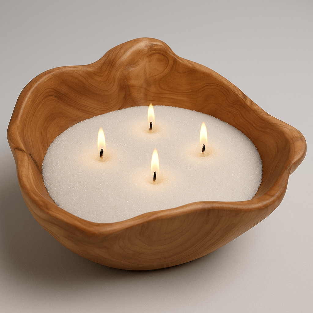 Vase en bois sculpté irrégulier