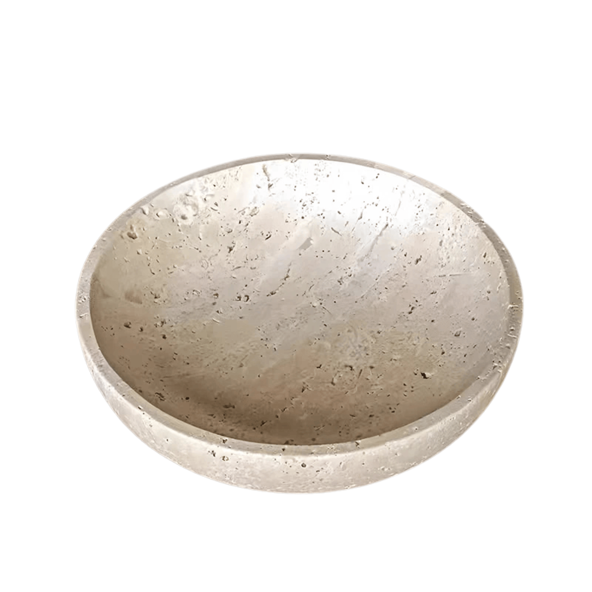 Vase en marbre rond et large