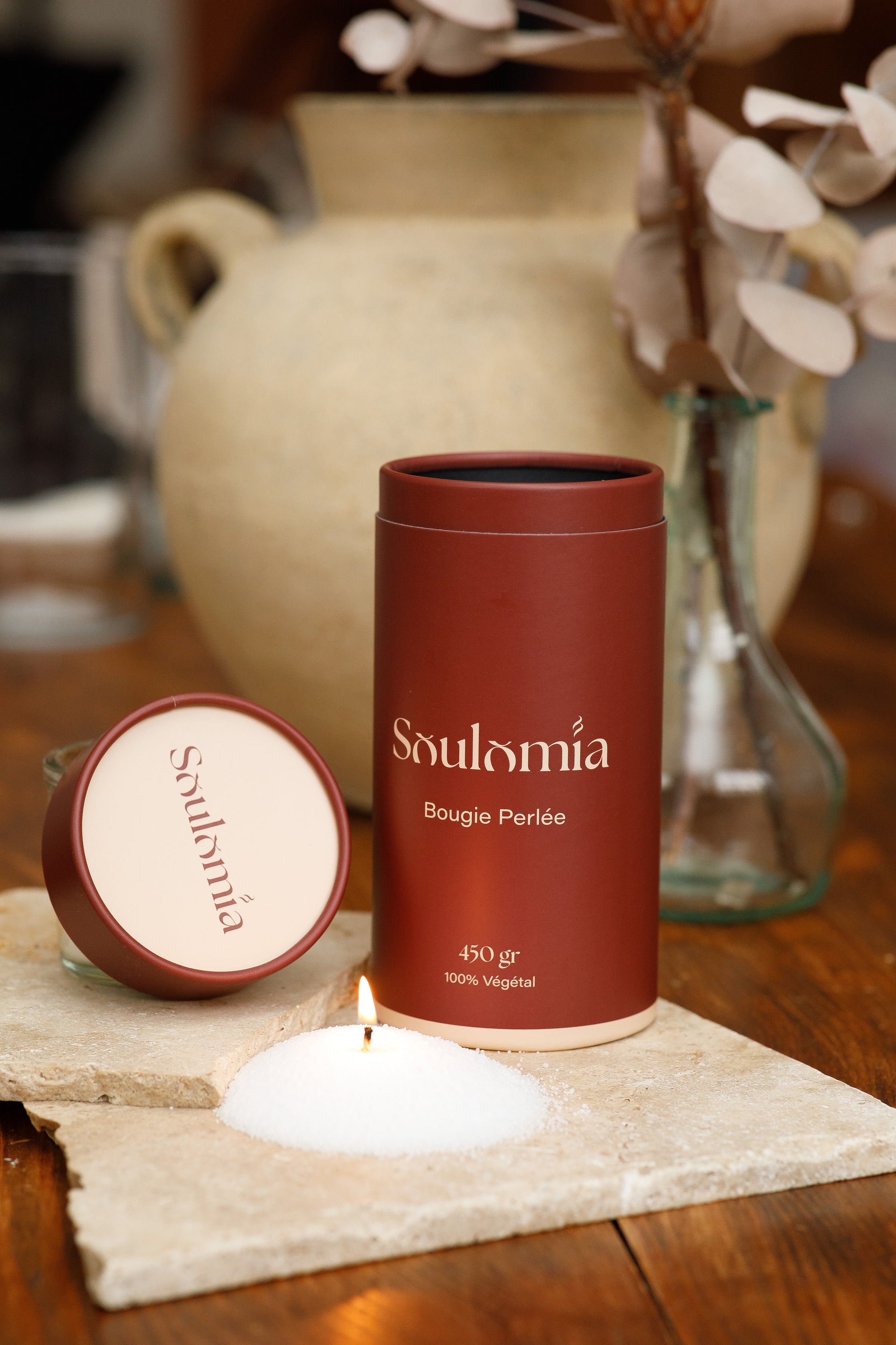 L’Art des Bougies Perlées Soulomia – Quand la Lumière Devient Création