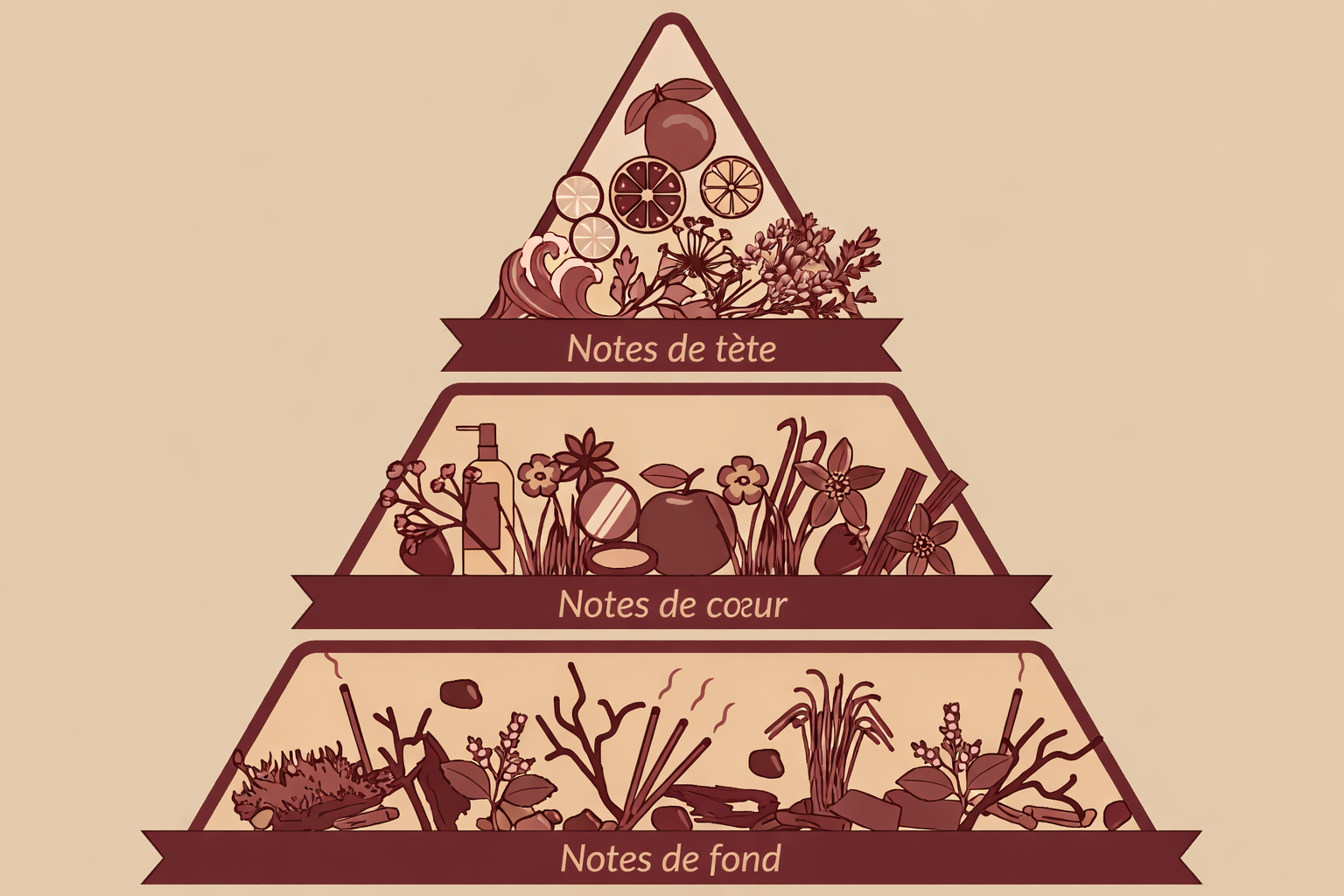 C’est quoi une pyramide olfactive ?