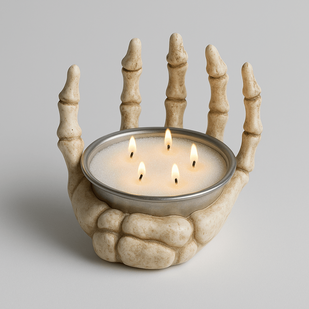 Photophore tête de mort d’Halloween