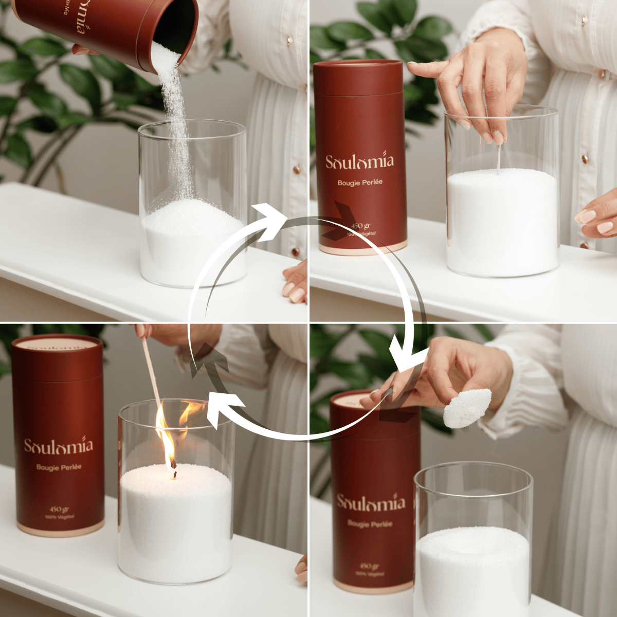 Bougie Perlée Soulomia ®