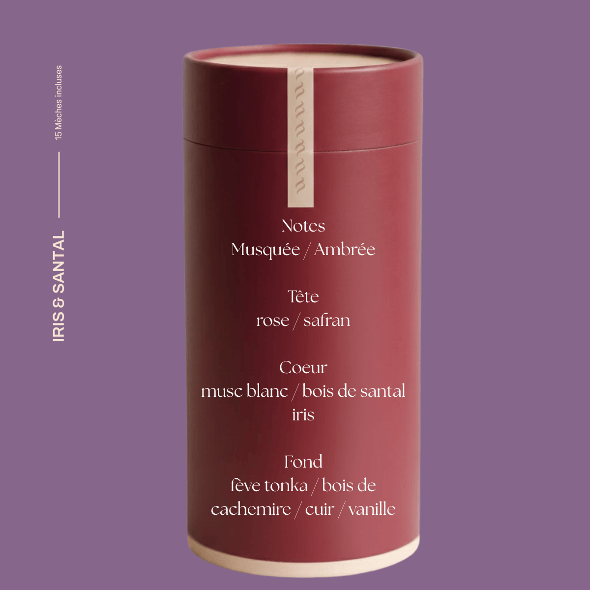 Soulomia Bougie Perlée Soulomia ® Parfumée Iris & Santal