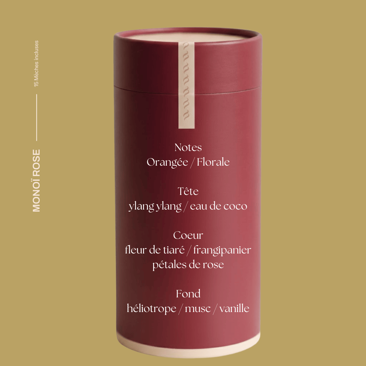 Soulomia Bougie Perlée Soulomia ® Parfumée Monoï Rose