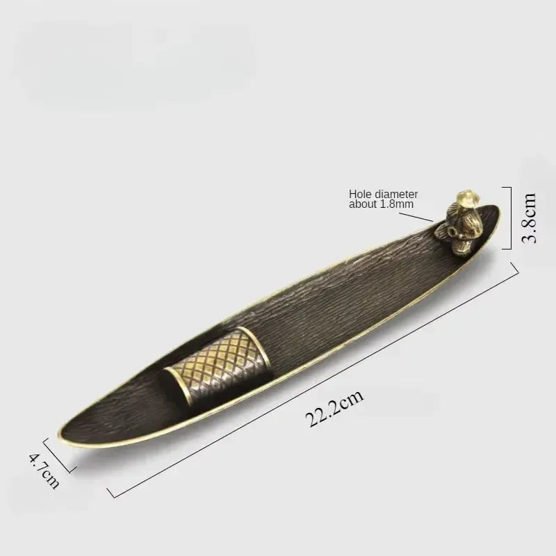 Brûleur d’Encens en Métal – Forme Radeau