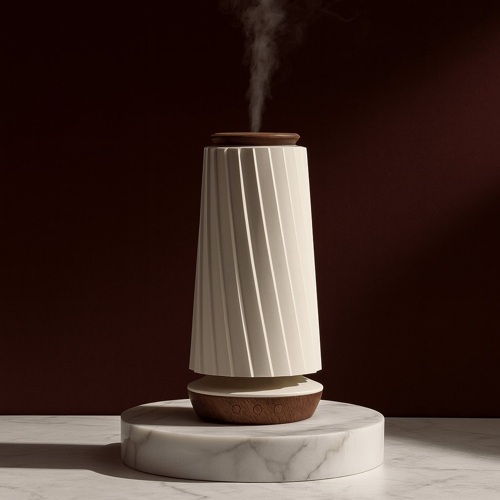 Diffuseur de Parfum Électrique – Bluetooth & Veilleuse