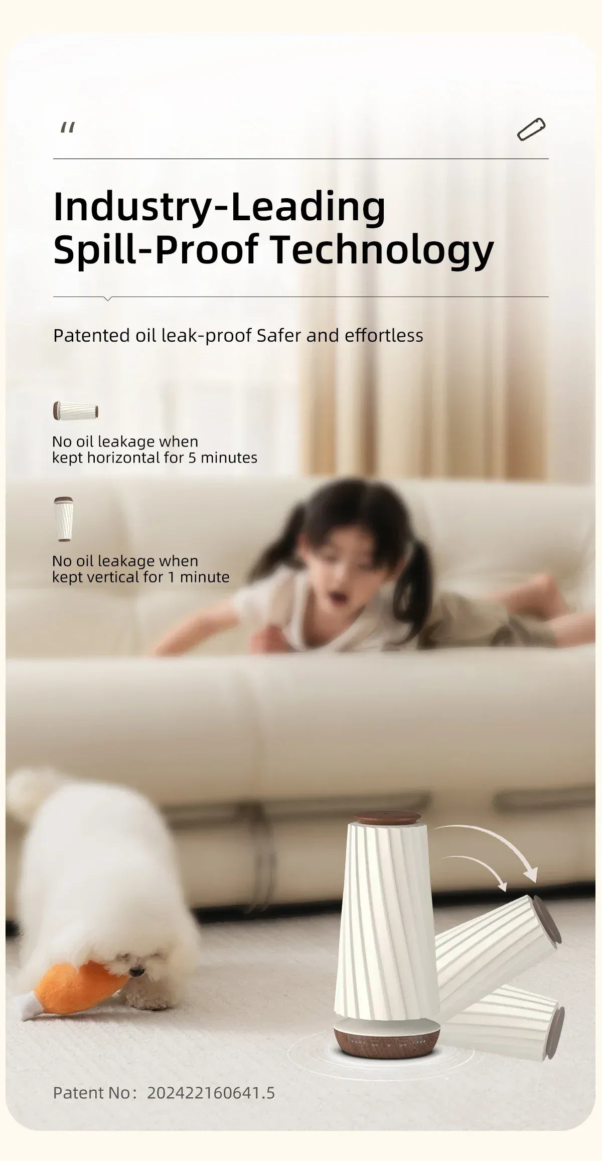 Diffuseur de Parfum Électrique – Bluetooth & Veilleuse