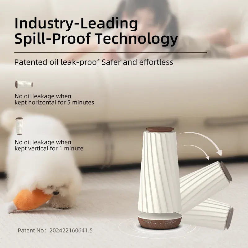 Diffuseur de Parfum Électrique – Bluetooth & Veilleuse