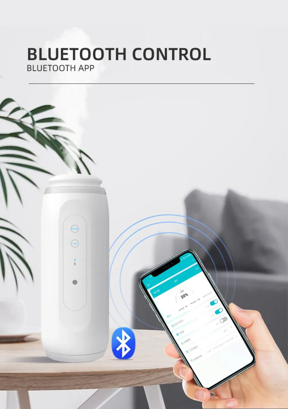 Diffuseur de Parfum Électrique – Prise Murale Bluetooth