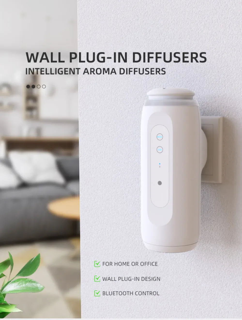 Diffuseur de Parfum Électrique – Prise Murale Bluetooth