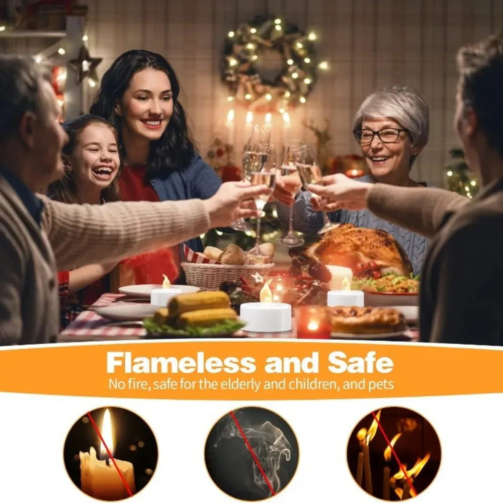 Photophores en verre transparent creux – Lot de 3/6/12