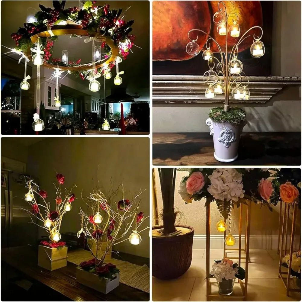 Photophores suspendus en verre