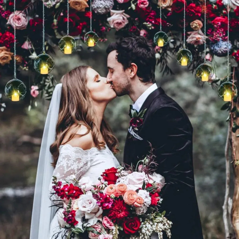 Photophores suspendus en verre