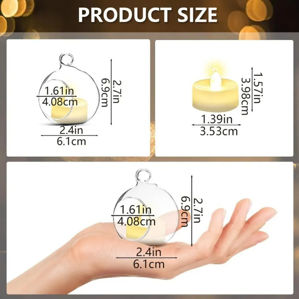 Photophores suspendus en verre